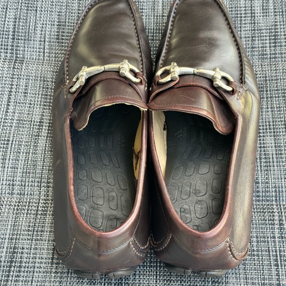 🟤 Salvatore Ferragamo Dark Brown Loafers with Silver Accent - Picture 5 of 5